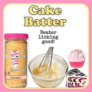 Pink Zebra sprinkles Cake Batter